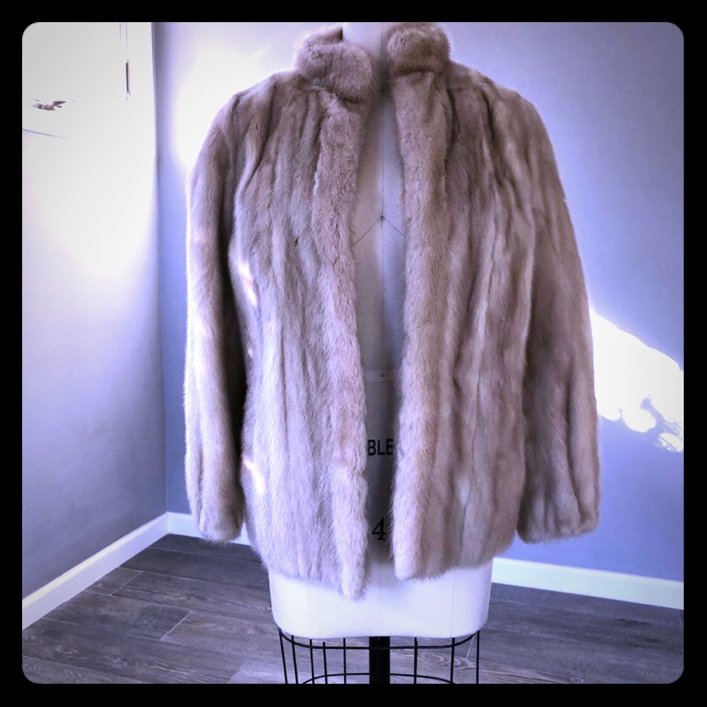 Natural Tourmaline Mink Jacket